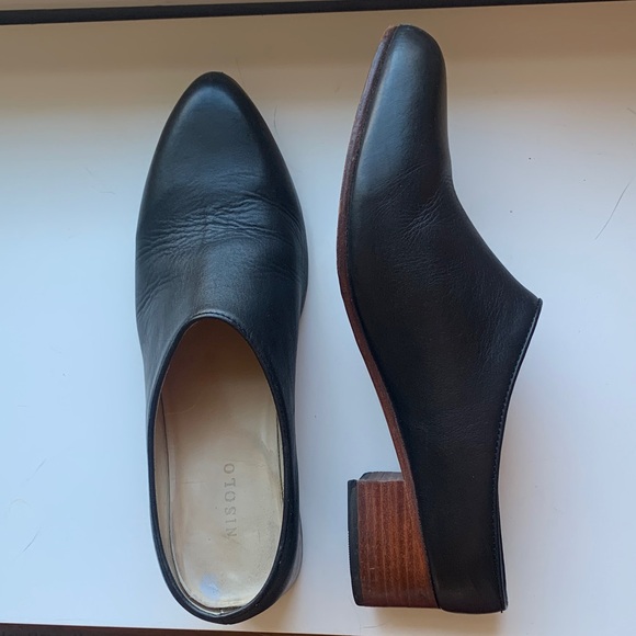 Nisolo Shoes - Nisolo black leather mules - size 8.5